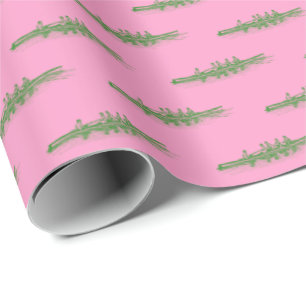 Papel De Presente Verde Rosa Remo Remadores Equipe de Remo Esportes