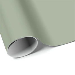Papel De Presente Verde Salvia