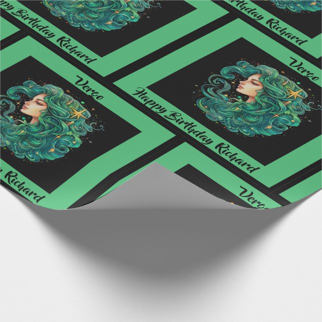 Papel De Presente Vergo Adicionar Nome Aniversário Horóscopo Present (Ponta)