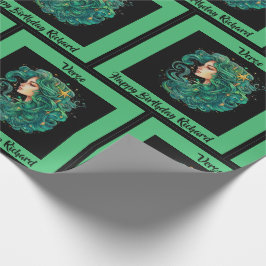 Papel De Presente Vergo Adicione Nome Aniversário Presente Horoscópi