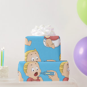 Papel De Presente Verificação da temperatura do bebê Saúde pediátric