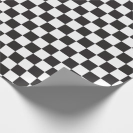 Papel De Presente Verificadores Preto e [Branco]