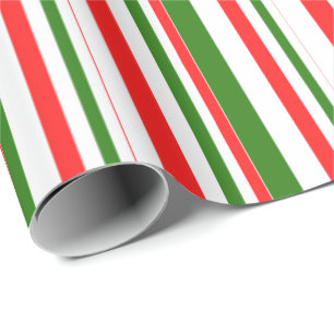 Papel De Presente Vermelho, Branco, Estilos de Natal Verdes