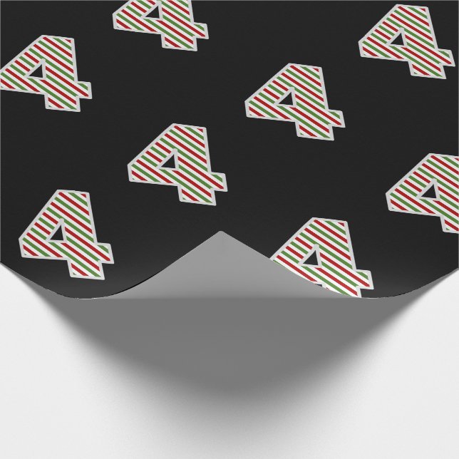 Papel De Presente Vermelho, Branco, Verde 4º Evento no Dia de Natal (Ponta)