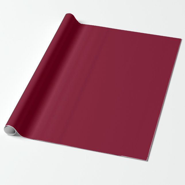 Papel De Presente Vermelho Carmesim  (Desenrolado)