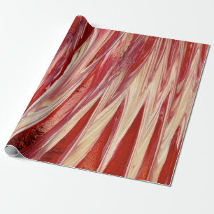 Papel De Presente Vermelho e bege
