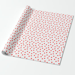 Papel De Presente Vermelho E Branco