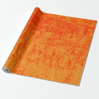 Papel De Presente Vermelho e Laranja