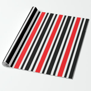 Papel De Presente Vermelho e Preto Strike 