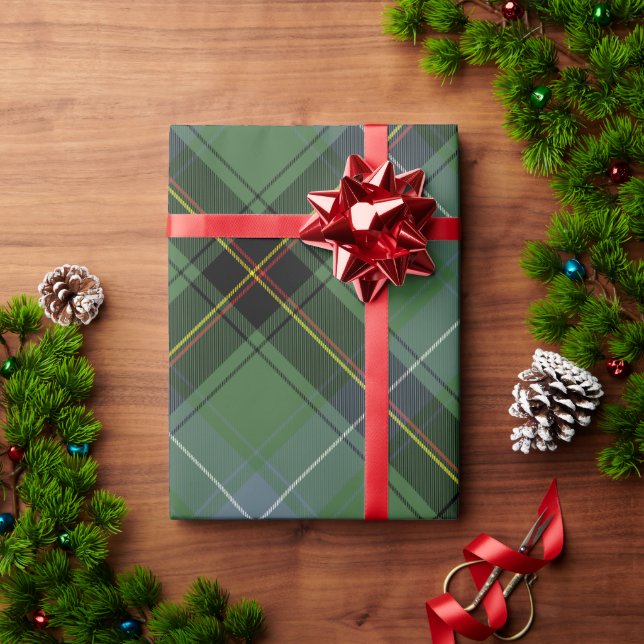 Papel De Presente Vermelho e Verde (Presente de Natal)