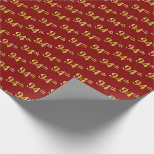 Papel De Presente Vermelho, evento do ouro 94th do falso