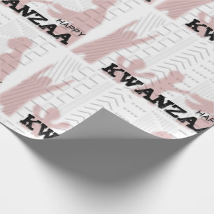 Papel De Presente Vermelho feliz moderno de Kwanzaa