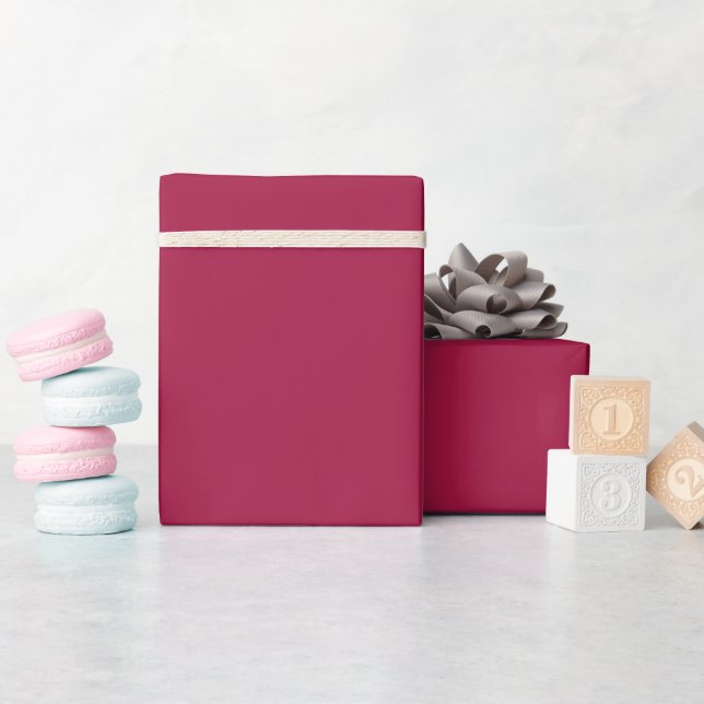 Papel De Presente Vermelho persa de cor sólida (Chá de bebê)