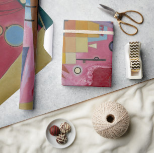 Papel De Presente Vermelho Pesado de Wassily Kandinsky