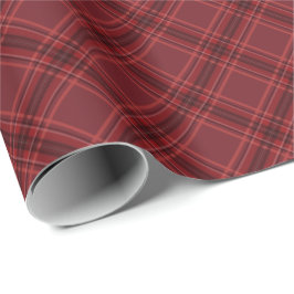 Papel De Presente Vermelho xadrez natalino clássico de Natal