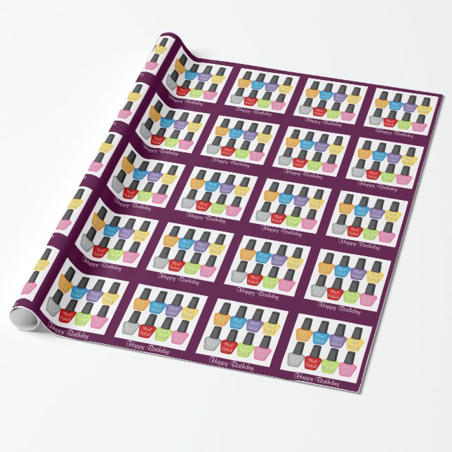 Papel De Presente Verniz para as unhas (Desenrolado)