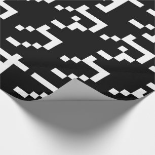 Papel De Presente Vertical japonês dos Katakana do pixel do bocado