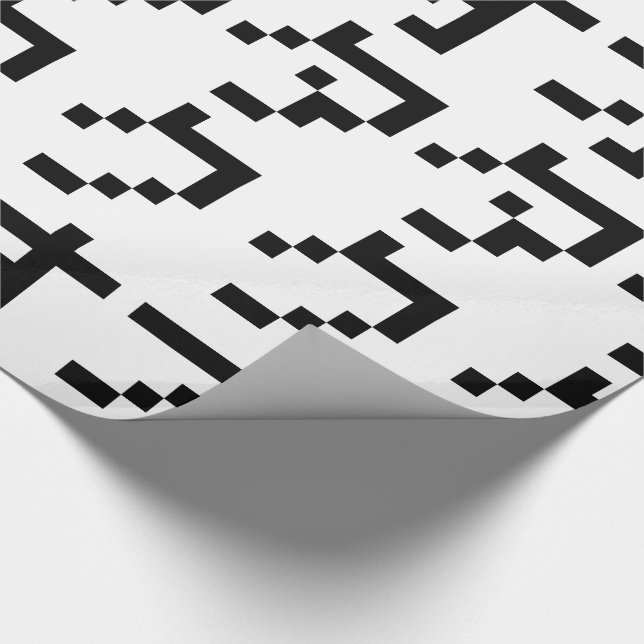 Papel De Presente Vertical japonês dos Katakana do pixel do bocado (Ponta)