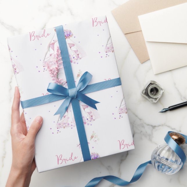 Papel De Presente Vestido de Casamento de chá de panela (Presentear)