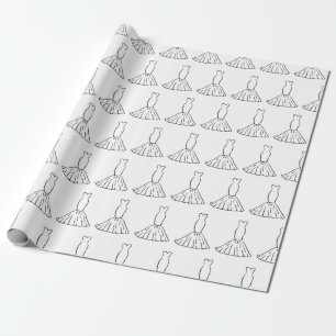 Papel De Presente Vestidos de Noiva Presentes de Casamento Branco Se