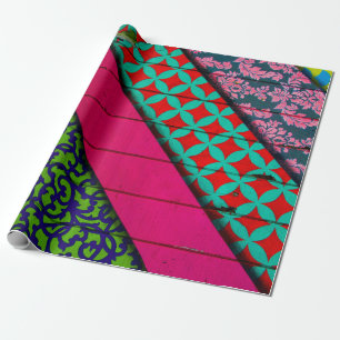 Papel De Presente Vestuário vermelho e verde