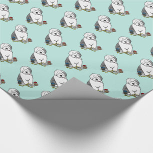 Papel De Presente Veterinariana Cinza de ovelha antiga em inglês 1 