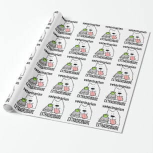 Papel De Presente Veterinário do divertimento Extraordinaire