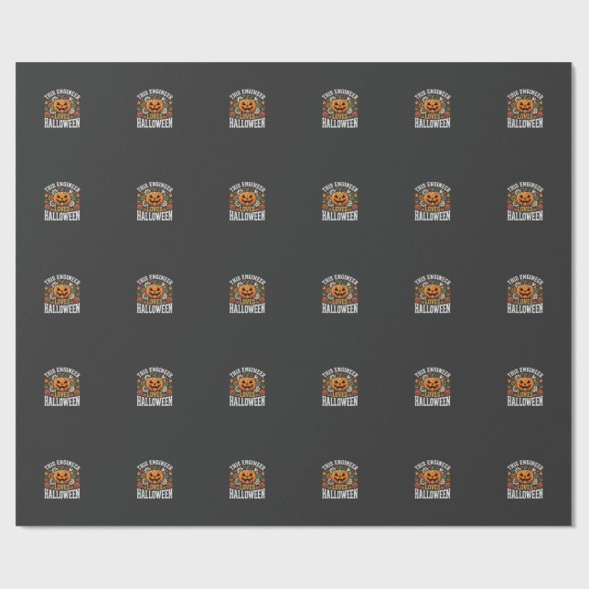 Papel De Presente Vetor de Abóbora de Engenheiro de Halloween (Aberto)