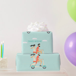 Papel De Presente Viagem Comigo