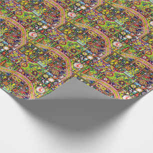 Papel De Presente Viagem tribal maia mexicano de Boho da arte de