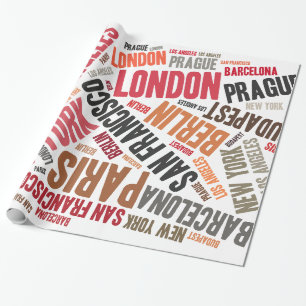Papel De Presente Viajando adorável