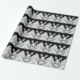 Papel De Presente Vibes do céu tranquilo Coelho celestial