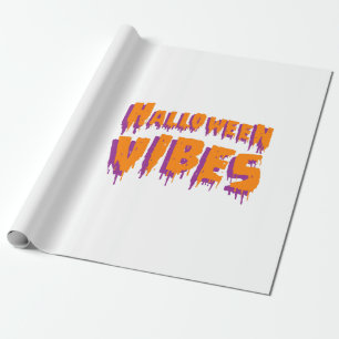 Papel De Presente Vibrações de Halloween