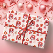 Vibrações de Natal Alegre e Divertido Rosa Retro