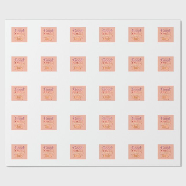 Papel De Presente Vibrações para um bom dia (Aberto)