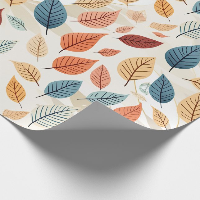 PAPEL DE PRESENTE VIBRANT LEAF PATTERNS (Ponta)