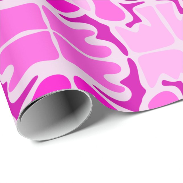 Papel De Presente Vibrant pink and purple abstract pattern  (Criador carregado)
