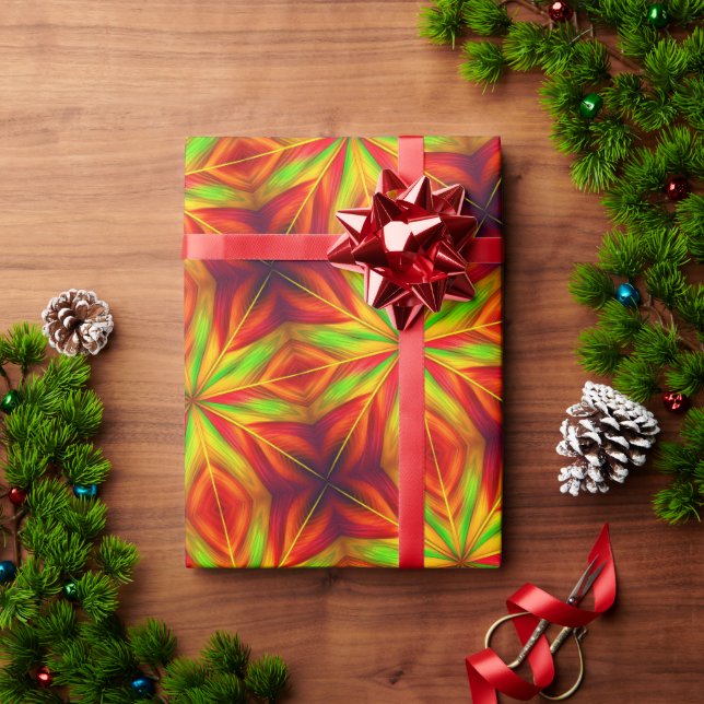 Papel De Presente Vibrant Wrapping Paper (Presente de Natal)
