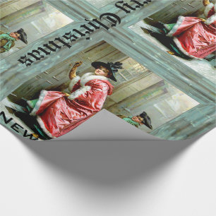 Papel De Presente Victorian do comensal de Natal