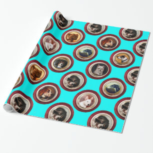 Papel De Presente VICTORIAN ENAMELELES/MINIATURE DOG PORTRAITS,Teto