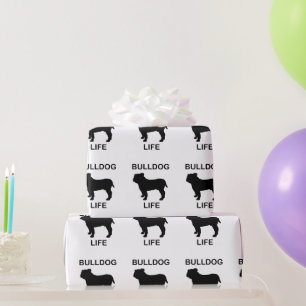 Papel De Presente vida de buldogue