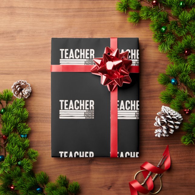 Papel De Presente Vida de Professor Volta às Aulas  (Presente de Natal)