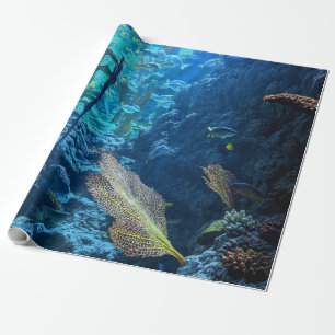 Papel De Presente Vida no Mar bonito