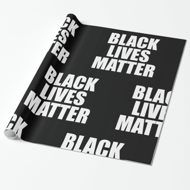 Papel De Presente Vidas Negras Importam (Desenrolado)