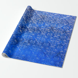 Papel De Presente Vidro azul com padrão de padrões, vidro, abstrato,