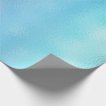 Papel De Presente Vidro de Tiffany no Oceano Azul no Mar do Ombro<br><div class="desc">Papel de embalagem contemporâneo elegante. Para qualquer evento como aniversários,  aniversário,  nova casa,  aposentadorias de graduação,  natal,  namorados,  corporação,  casamentos de pacotes etc</div>