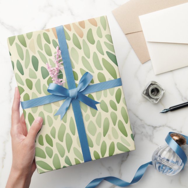 Papel De Presente Vidro do Mar Quebra-pontas em Verdes e Ambientes (Presentear)