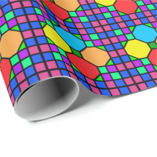 Papel De Presente Vidro Manchado