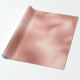 Papel De Presente Vidro Mínimo do Pó Escamudo Dourado com Blush