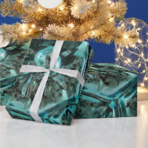 Vidro Verde Azul Joia Verde Elegante Natal Aqua